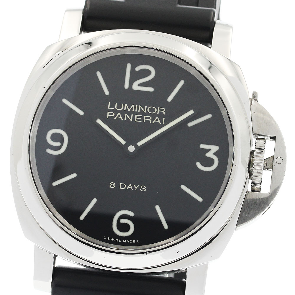 パネライ PANERAI PAM00560 ルミノールベース 8DAYS アッチャイオ 手巻き メンズ _934965【中古】