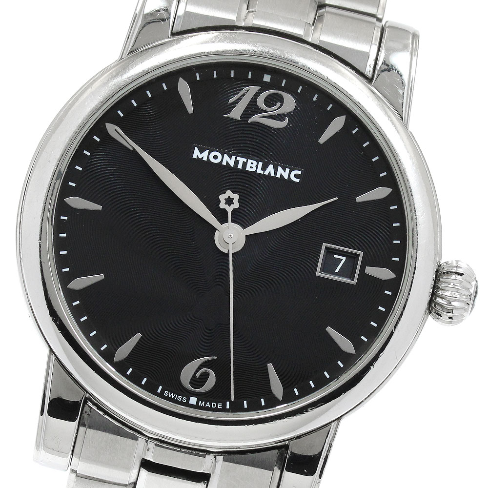 ベルト訳あり モンブラン MONTBLANC 105913 スター デイト デイト クォーツ メンズ _923137【中古】