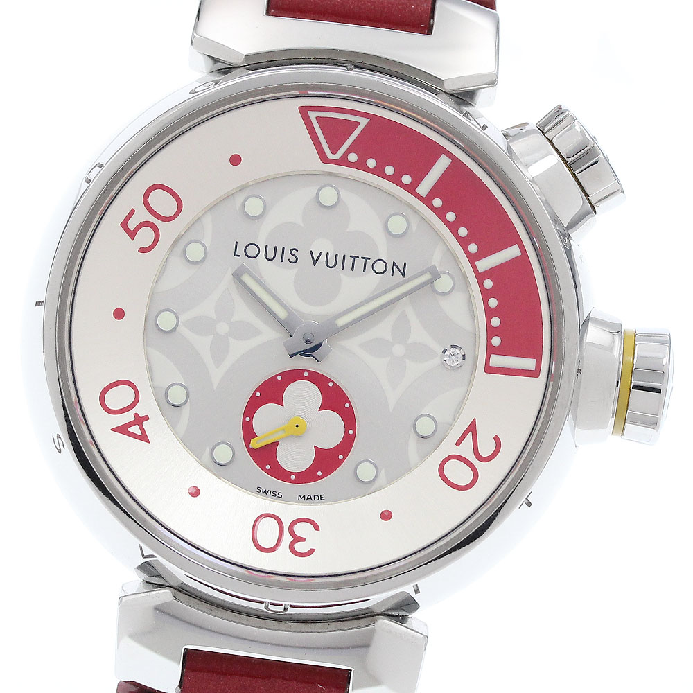 ルイ・ヴィトン LOUIS VUITTON Q131V タンブール ダイビング スモールセコンド クォーツ レディース 良品 _935190【中古】