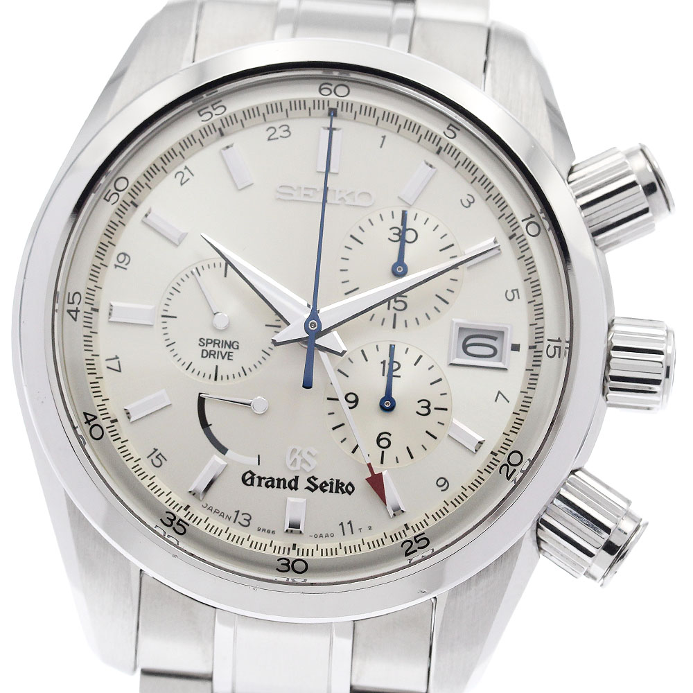 セイコー SEIKO SBGC001/9R86-0AA0 グランドセイコー クロノグラフ GMT パワーリザーブ スプリングドライブ メンズ _935421【中古】