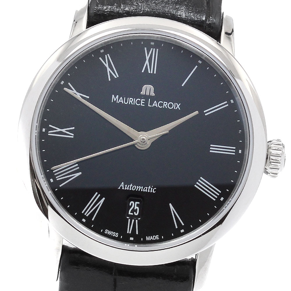 モーリスラクロア MAURICE LACROIX LC6063-SS002-310-1 レ・古典派音楽 デイト 自動小銃一巻き レディース 良品 _935341【中古】