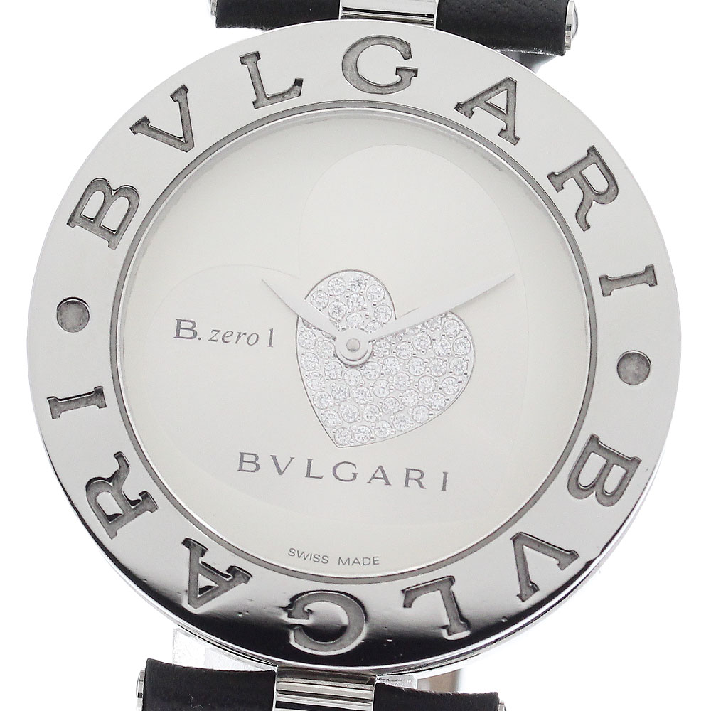 ブル小峡谷 BVLGARI BZ35S B-zero1 ダブルハート型 金剛石 石英 レディース 箱・御墨付き付き添い人_911674【電子ボルト10】【中古】