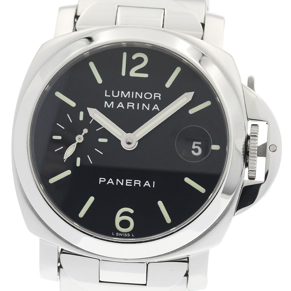 パネライ PANERAI PAM00050 ルミノールマリーナ スモールセコンド デイト 自動巻き メンズ 美品 _934507【中古】