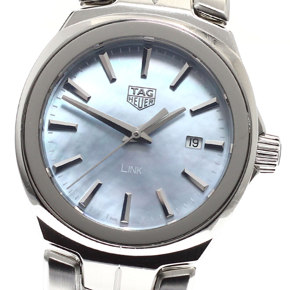 タグホイヤー TAG HEUER WBC1311 繋がり デイト 貝殼文字記号盤 石英 レディース _932593【電子ボルト10】【中古】