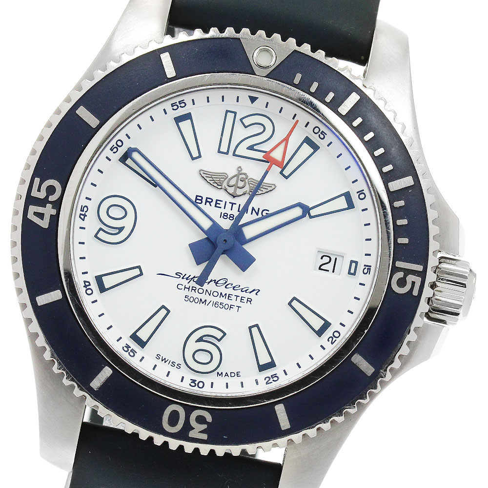 ブライトリング BREITLING A17366 スーパーオーシャン 42 デイト 自動巻き メンズ _934201【中古】