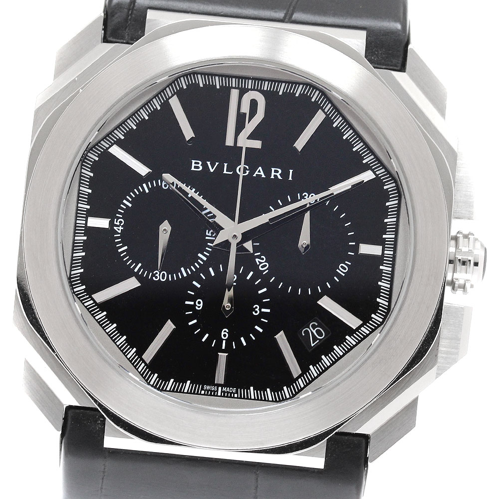 ブルガリ BVLGARI BGO41SCH オクト ヴェロチッシモ クロノグラフ 自動巻き メンズ 保証書付き_935797【中古】
