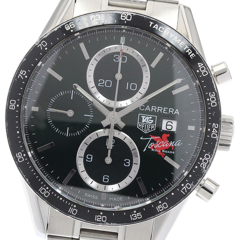 タグホイヤー TAG HEUER CV201Q.BA0794 カレラ トスカーナ ヒルロード クロノグラフ 577本限定 自動巻き メンズ _936236【中古】|CLOSER