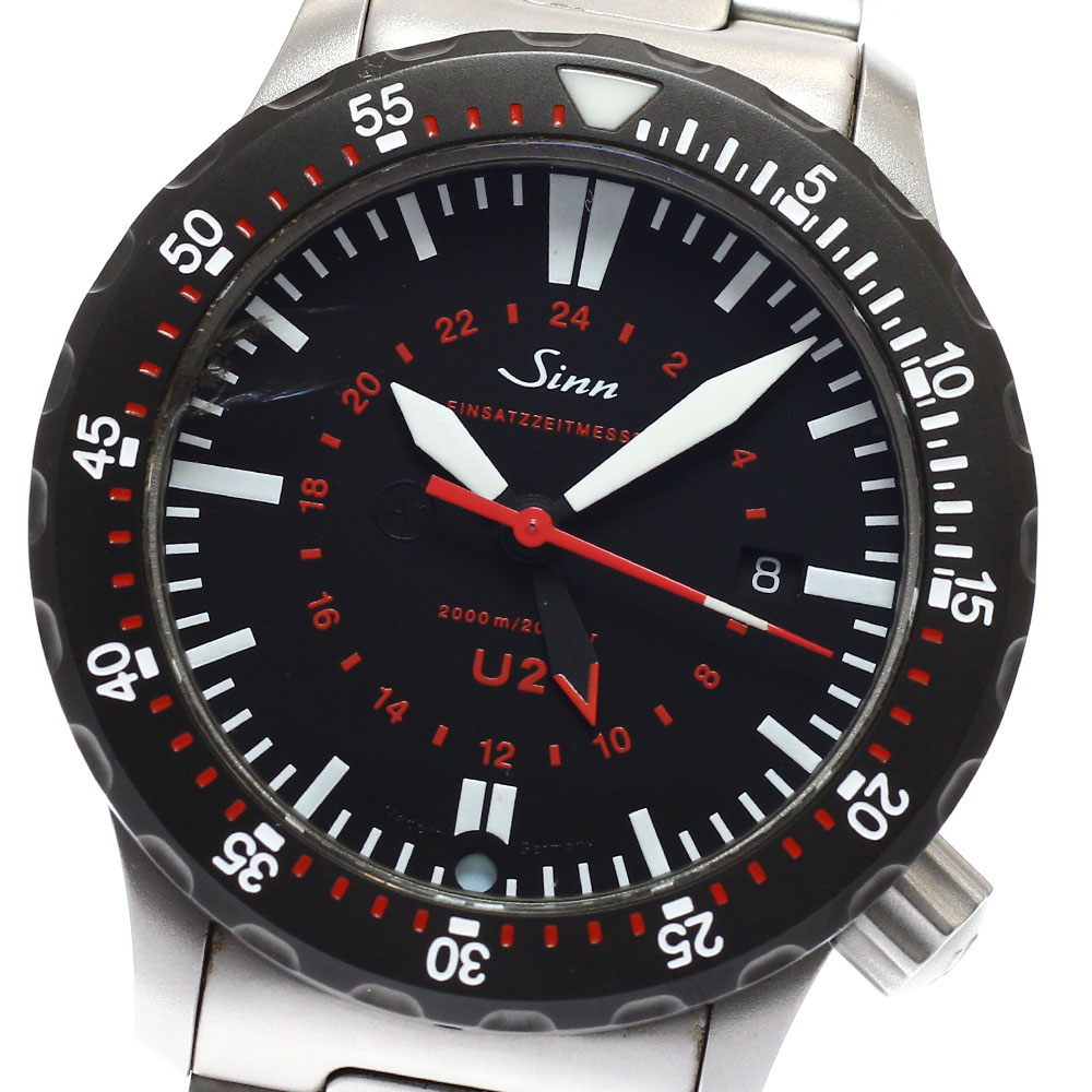 訳あり ジン Sinn 1020 U2 デイト 自動巻き メンズ 箱・保証書付き_936256【ev15】【中古】|CLOSER