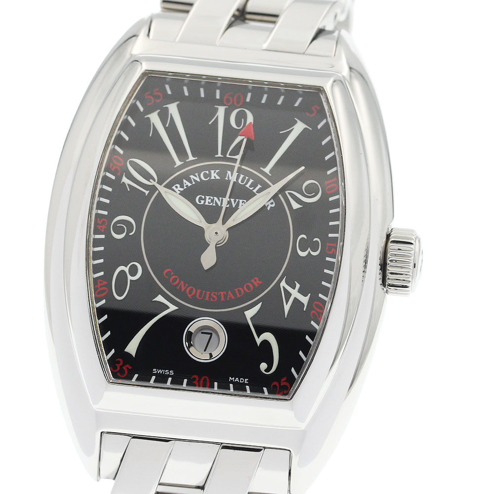 簡明直截レギオモンタヌス FRANCK MULLER 8005HSC コンキスタドール デイト 自動小銃一巻き メンズ 良品 御墨付き付き添い人_934485【中古】