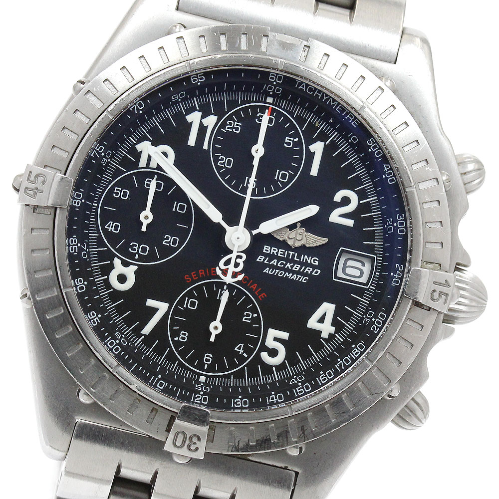 訳あり ブライトリング BREITLING A13350 クロノマット 黒いこと小鳥 デイト 自動小銃一巻き メンズ 箱・御墨付き付き添い人_923187【電子ボルト10】【中古】