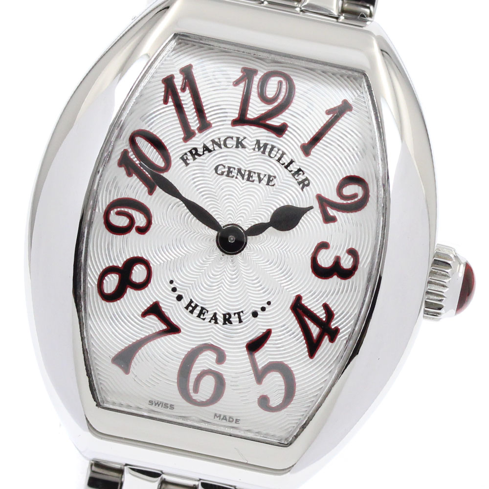 フランクミュラー FRANCK MULLER 5002SQZJA ハートトゥハート クォーツ レディース 美品 保証書付き_934885【中古】
