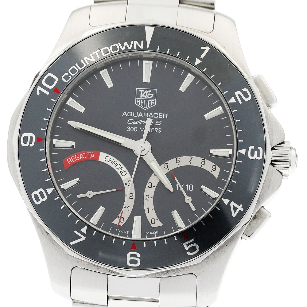 タグホイヤー TAG HEUER CAF7111 アクアレーサー レガッタ キャリバーS クォーツ メンズ _935548【中古】 84,579円