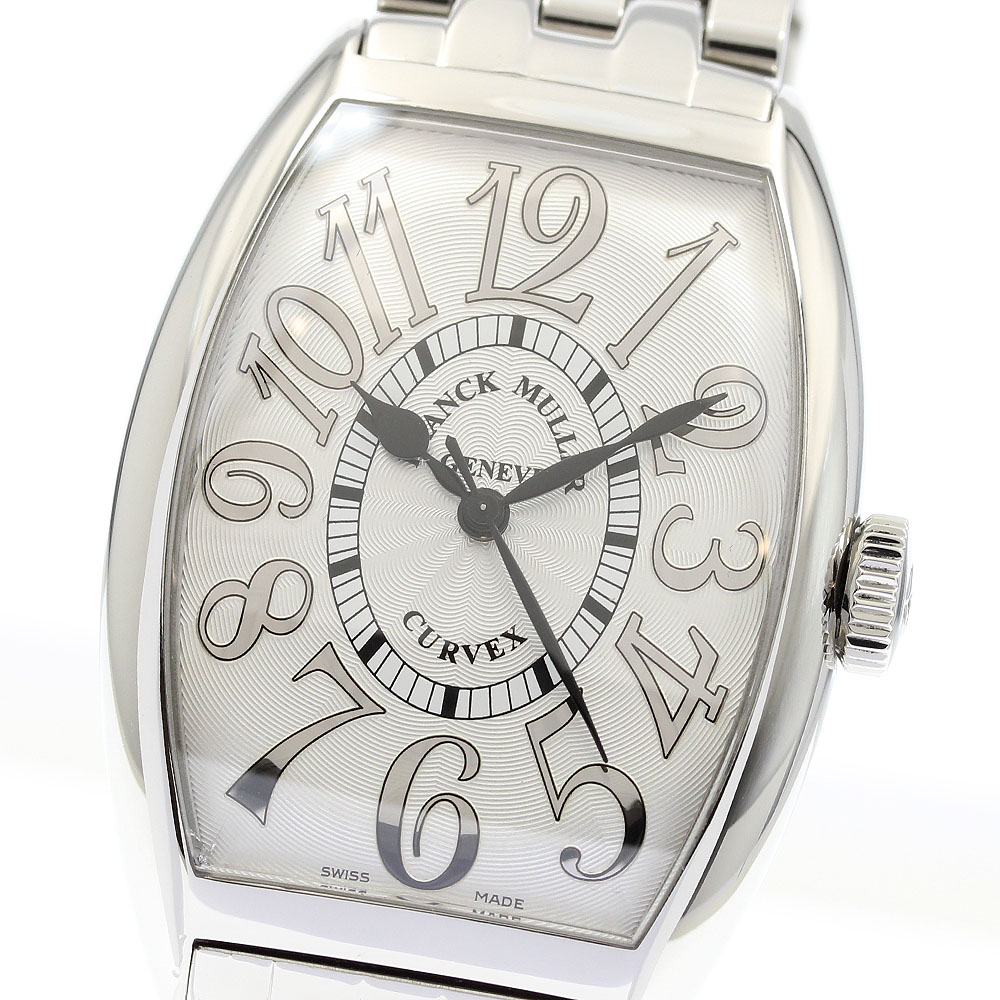 フランクミュラー FRANCK MULLER 5850SCREL トノーカーベックス レリーフ 自動巻き メンズ _933669【中古】