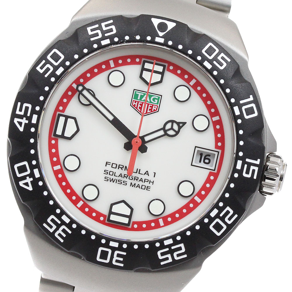 タグホイヤー TAG HEUER WBY1111.BA0042 数式1 ソーラーグラフ記録 デイト ソーラー メンズ 極美品 箱・御墨付き付き添い人_937418【中古】