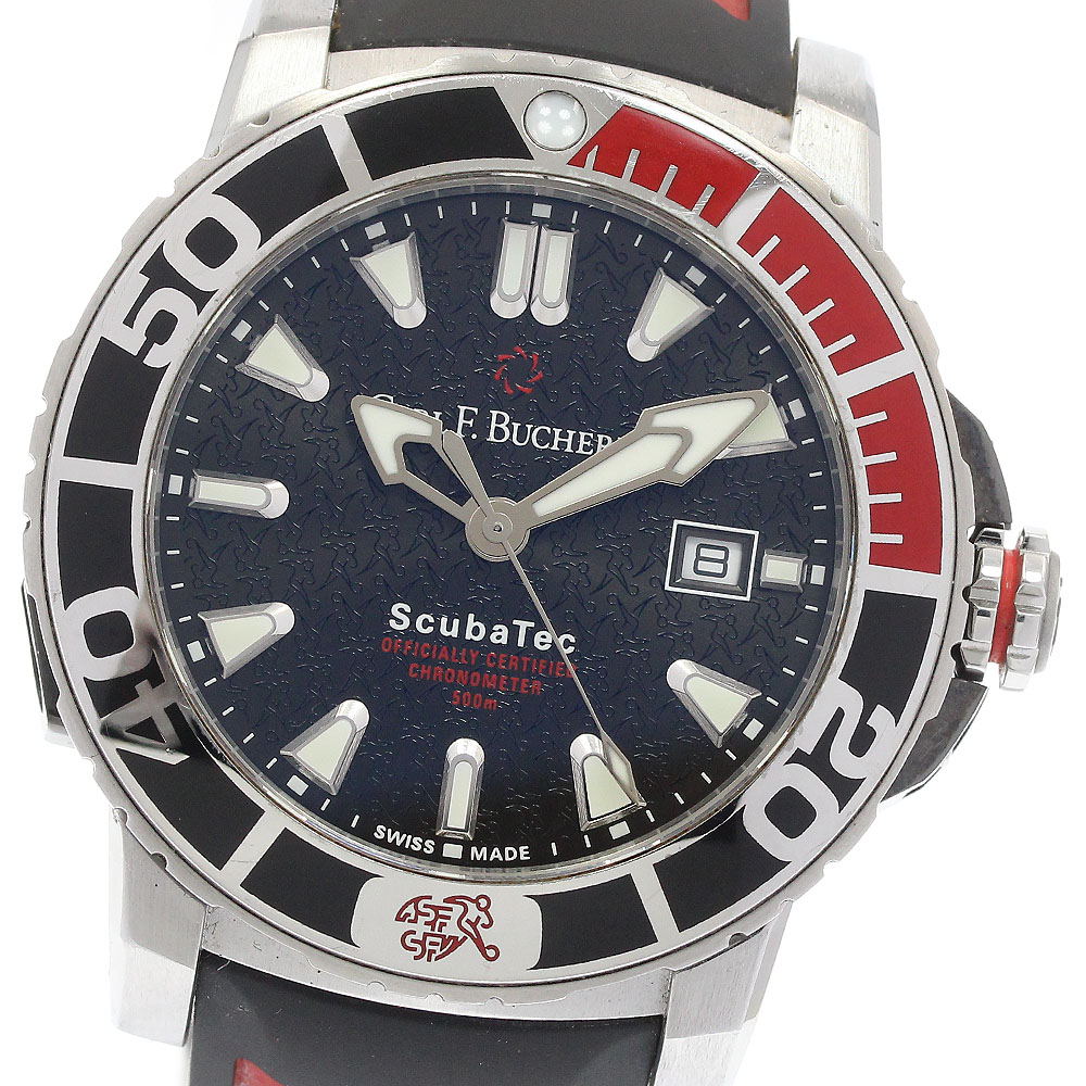 カール F.ブヘラ CARL F.BUCHERER 00.10632.23.33.99 パトラビ スキューバテック SFA 特別モデル 自動巻き メンズ 箱・保証書付き_932179【中古】｜CLOSER