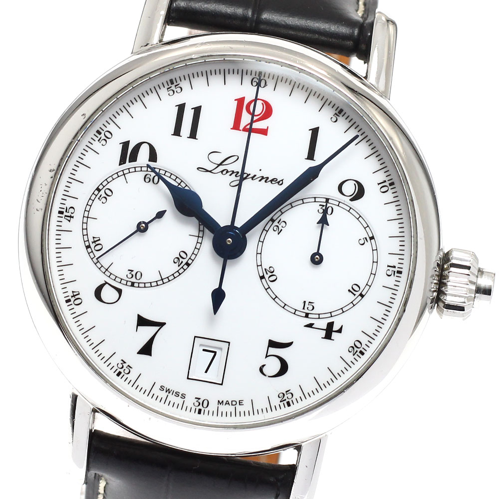 ロンジン LONGINES L2.775.4 ヘリテージ 新聞のコラム車輪 180周年祝する ワンプッシュクロノ 自動小銃一巻き メンズ _935241【中古】