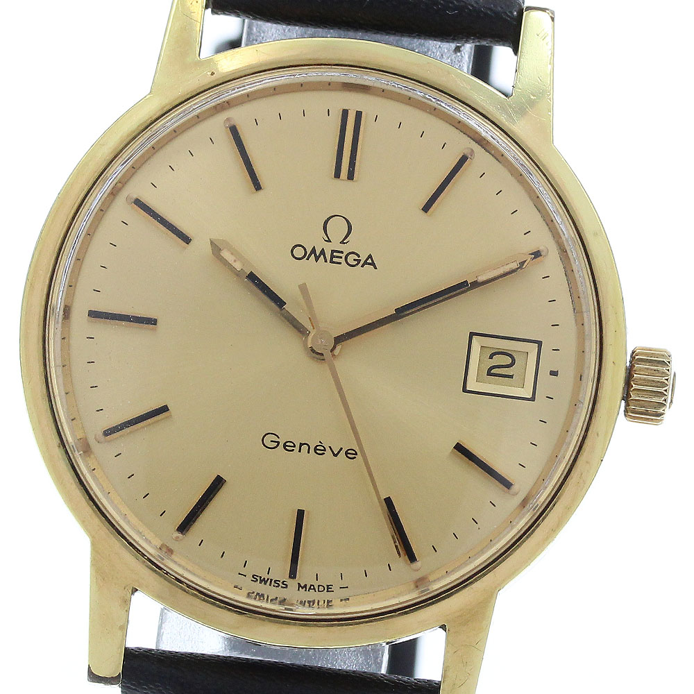 楽天市場】オメガ OMEGA ジュネーブ スクエア デイト 自動巻き メンズ
