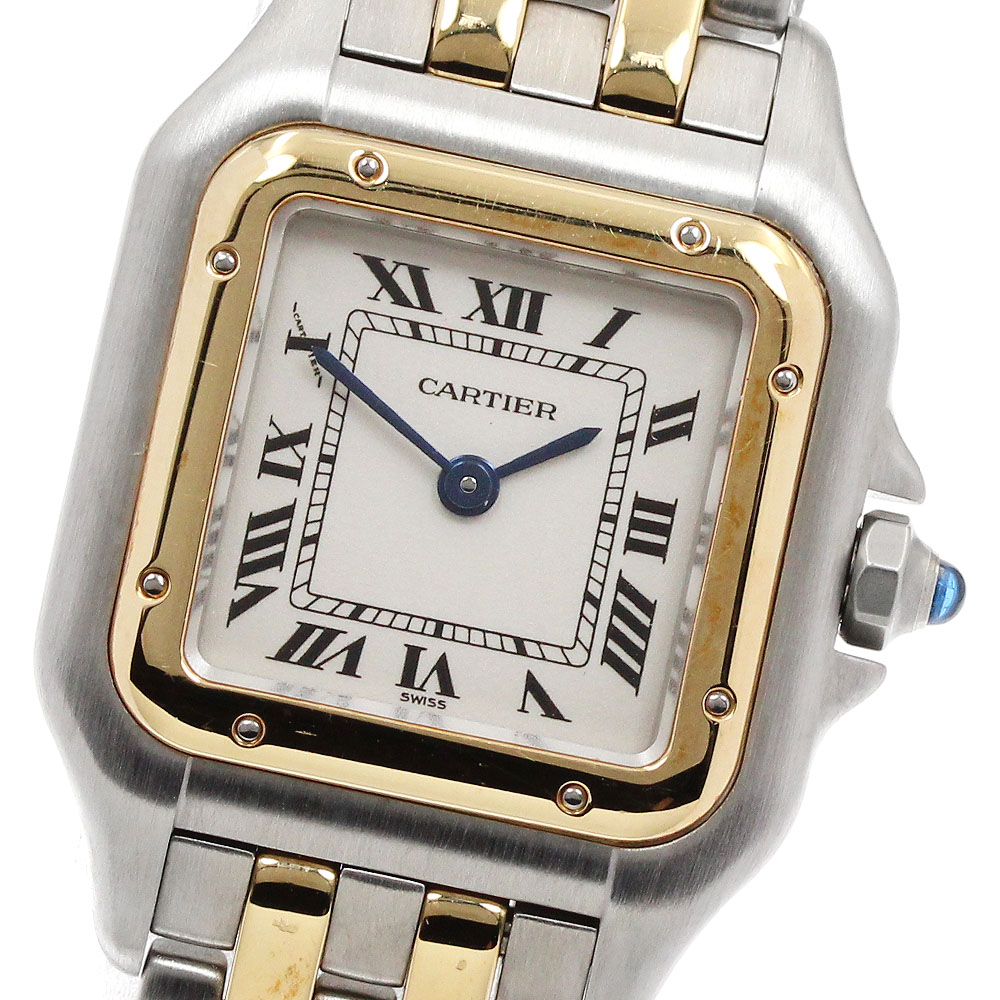 カルティエ CARTIER W25029B6 パンテールSM 2ロウ クォーツ レディース _938701【中古】
