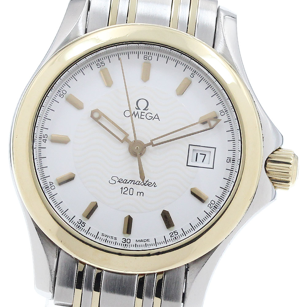 楽天市場】オメガ OMEGA シーマスター120m デイト YGコンビ クォーツ