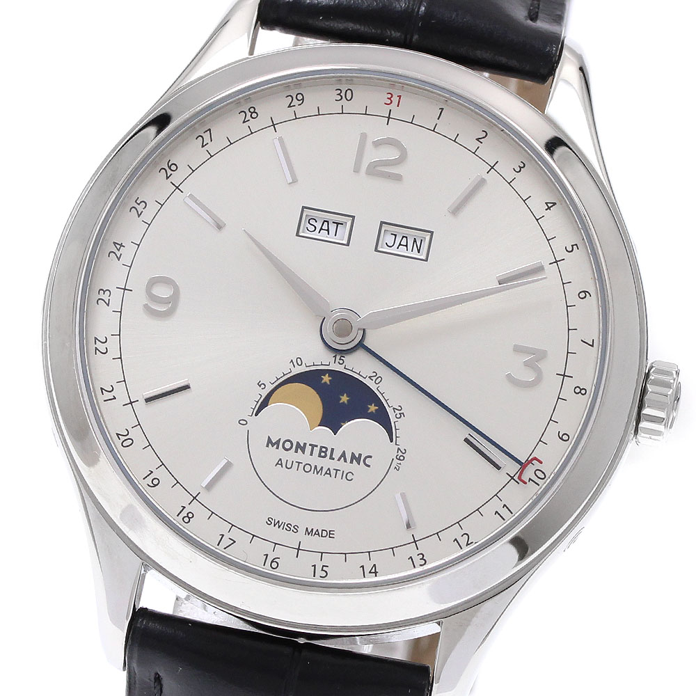 モンブラン MONTBLANC 112538 ヘリテイジ クロノメトリー カンティエーム コンプリート 自動巻き メンズ 良品 保証書付き_937485【中古】 180,400円