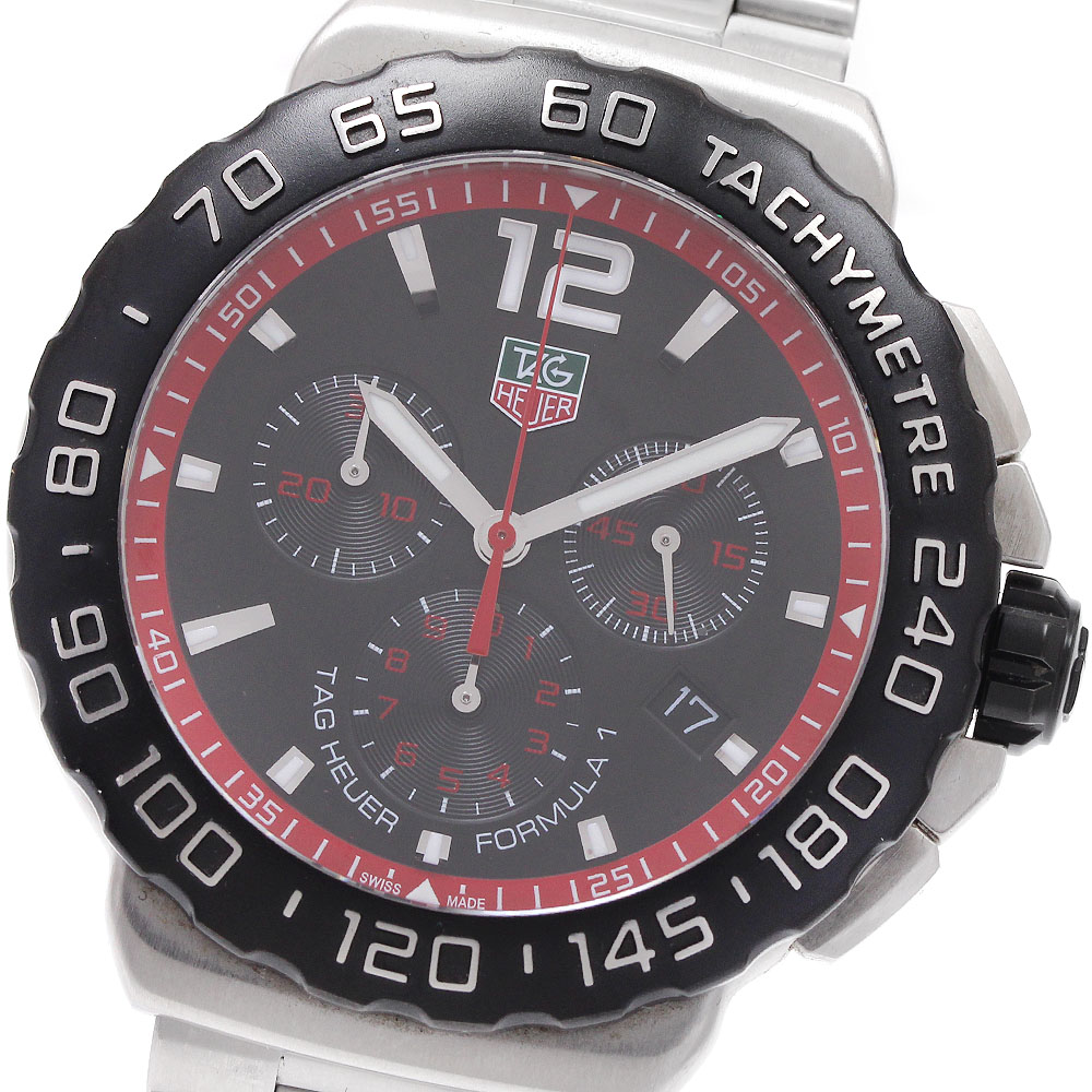タグホイヤー TAG HEUER CAU1116 数式1 クロノグラフ デイト 石英 メンズ 良品 _935462【電子ボルト10】【中古】