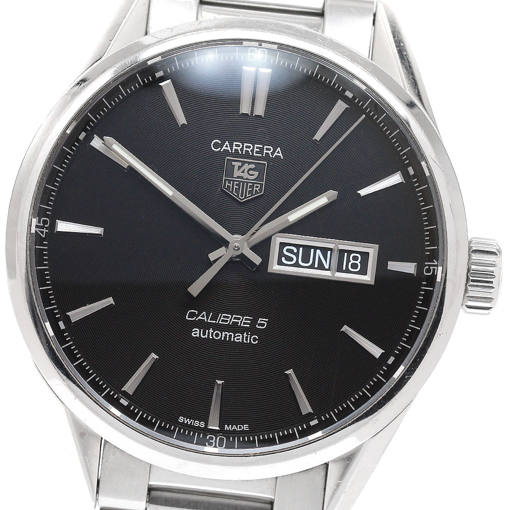 タグホイヤー TAG HEUER WAR201A-1 カレラ キャリバー5 デイデイト 自動巻き メンズ _935999【中古】