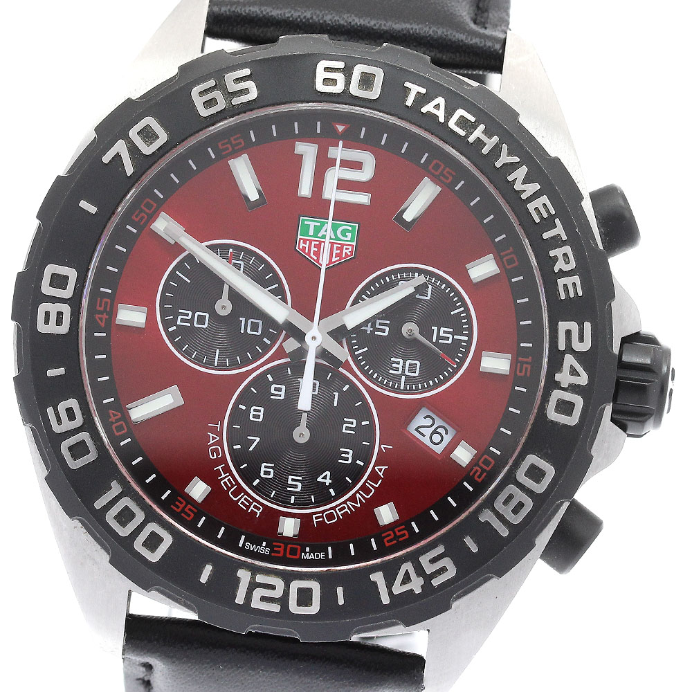 タグホイヤー TAG HEUER CAZ101AN 範式1 クロノグラフ 石英 メンズ 良品 箱・御墨付き付き添い人_938977【中古】