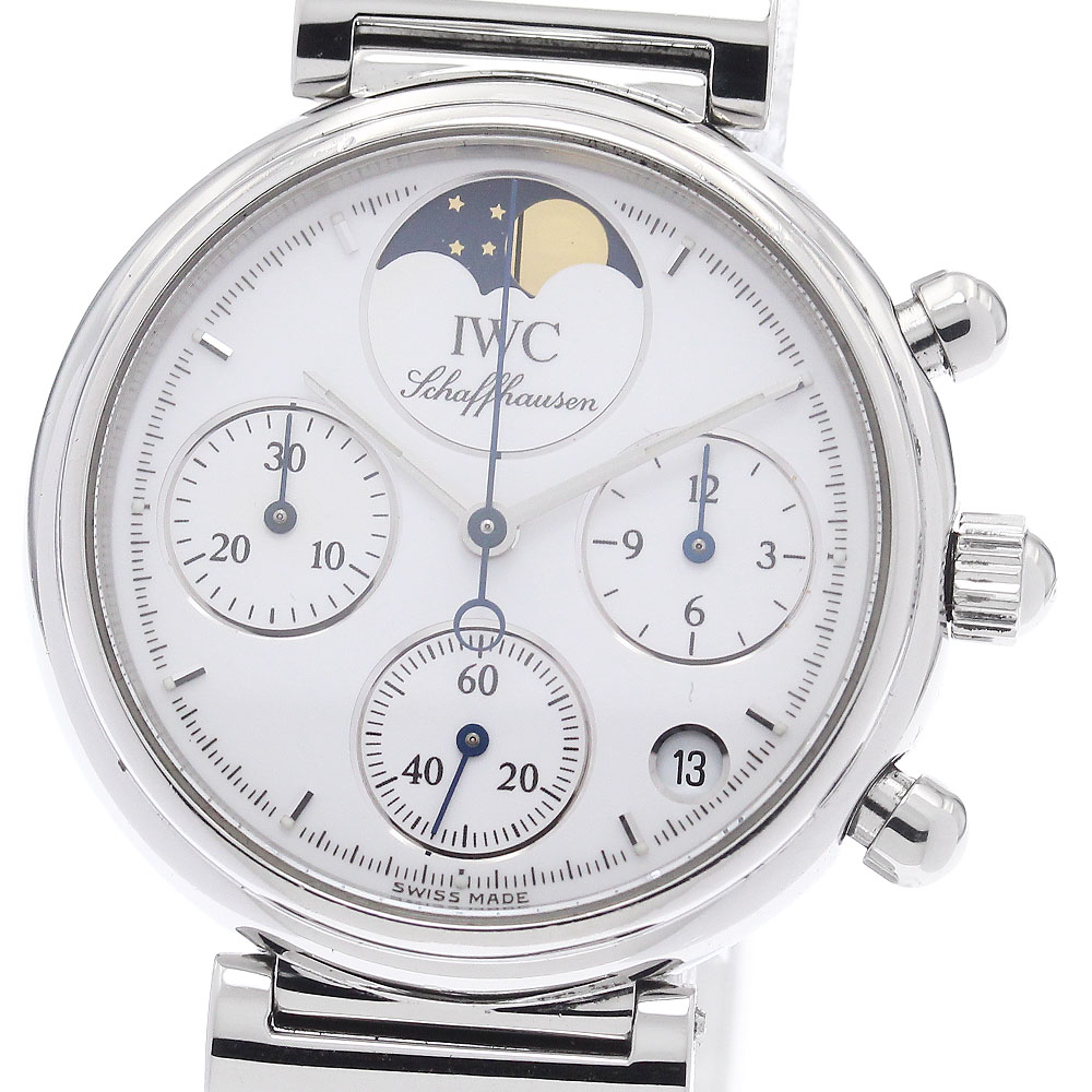 IWC IWC SCHAFFHAUSEN IW373606 ダヴィンチ クロノグラフ デイト クォーツ レディース 保証書付き_935673【中古】