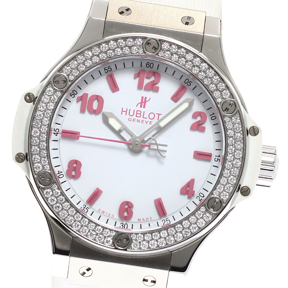 ウブロ HUBLOT 361.SE.2090.RW.1104.NAS11 ビッグバン FIFAウィメンズワールドカップ2011 ダイヤベゼル クォーツ レディース 保付き_936258【中古】|CLOSER