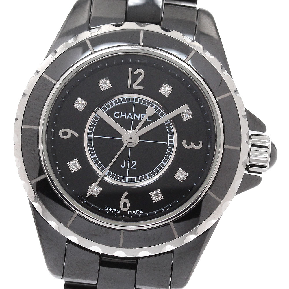 シャネル CHANEL H2569 J12 8Pダイヤモンド クォーツ レディース _938274【中古】