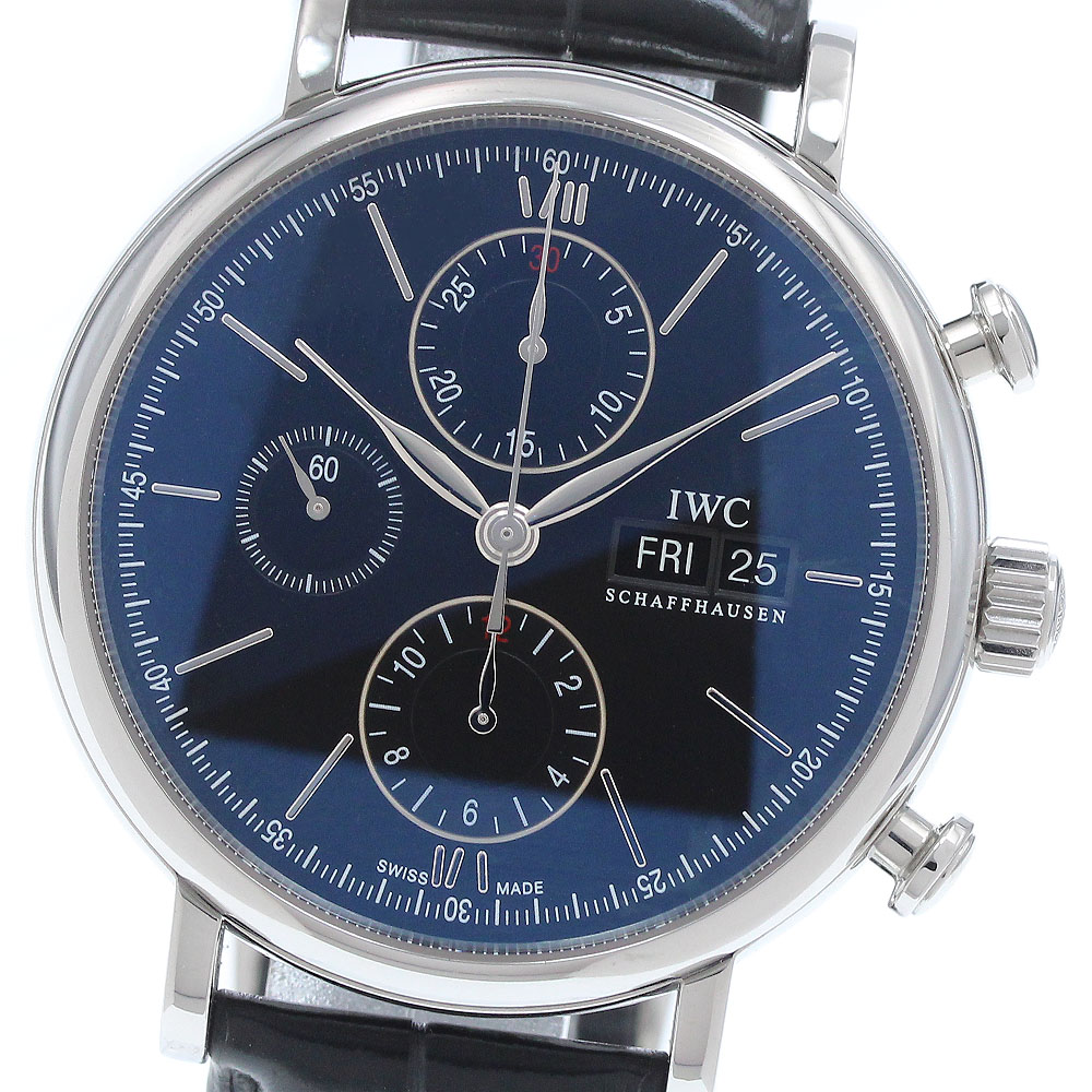IWC IWC SCHAFFHAUSEN IW391008 ポートフィノ デイデイト クロノグラフ 自動巻き メンズ 良品 保証書付き_939275【中古】｜CLOSER 246,400円