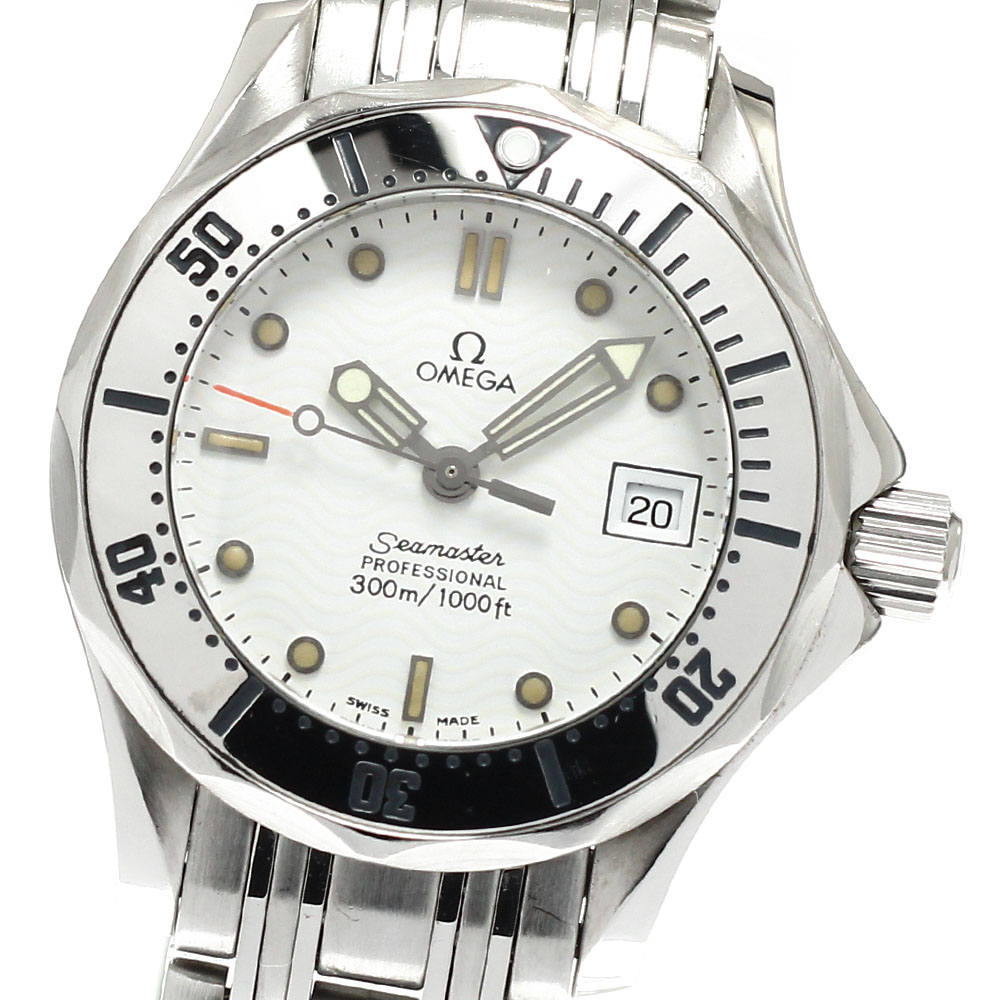 オメガ OMEGA 2582.20 シーマスター300 デイト クォーツ レディース _917268【中古】