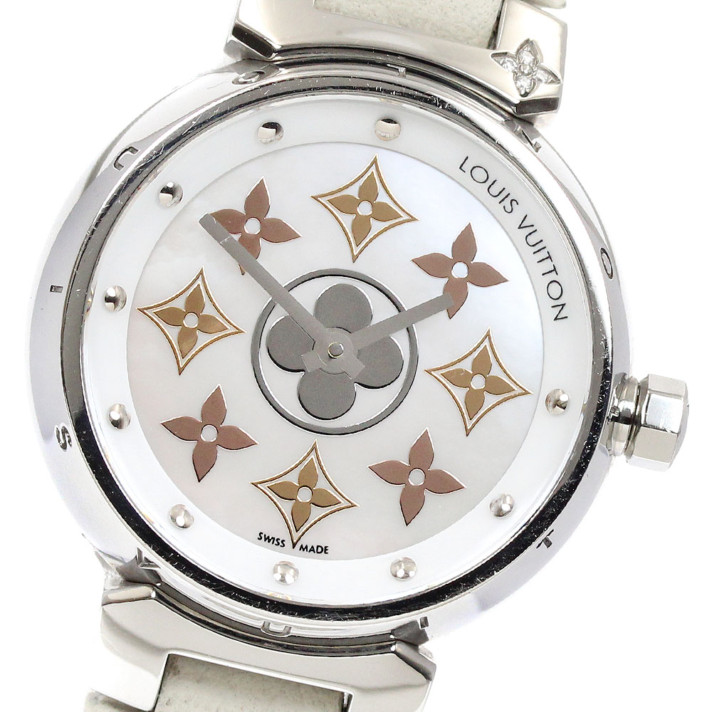 ルイ・ヴィトン LOUIS VUITTON Q12MS タンブール イディ－ル ブロッサム クォーツ レディース 内箱付き_934411【中古】 65,340円