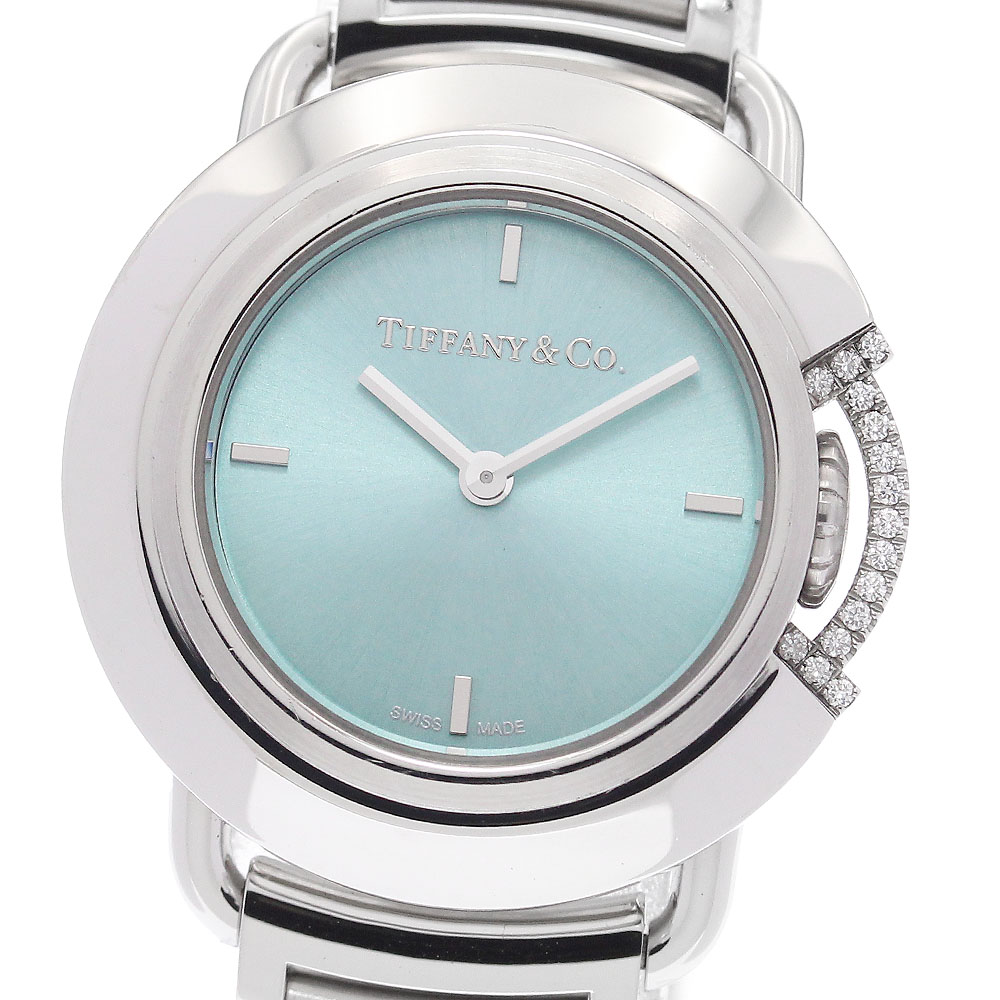 ティファニー TIFFANY&Co. 68477409 Tスマイル ダイヤモンド 500本限定 クォーツ レディース 良品 _936225【中古】