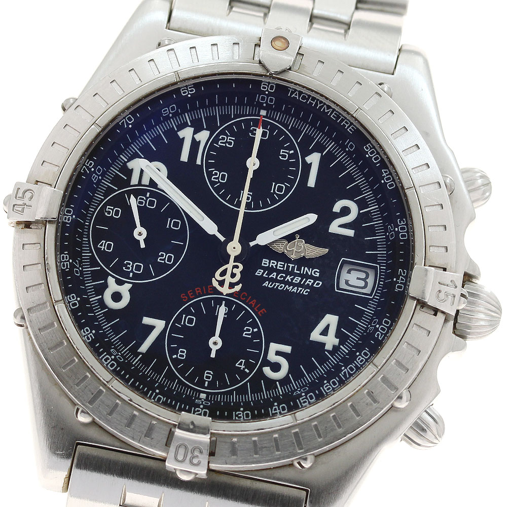 ブライトリング BREITLING A13350 クロノマット ブラックバード デイト 自動巻き メンズ _935955【中古】｜CLOSER