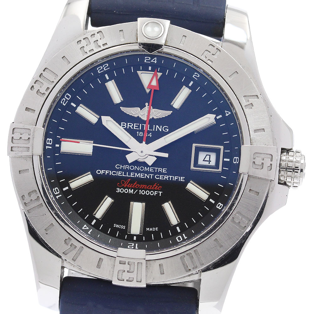 ブライト輪っか BREITLING A32390 アベンジャー2 GMT デイト 自動小銃一巻き メンズ 御墨付き付き添い人_937894【中古】