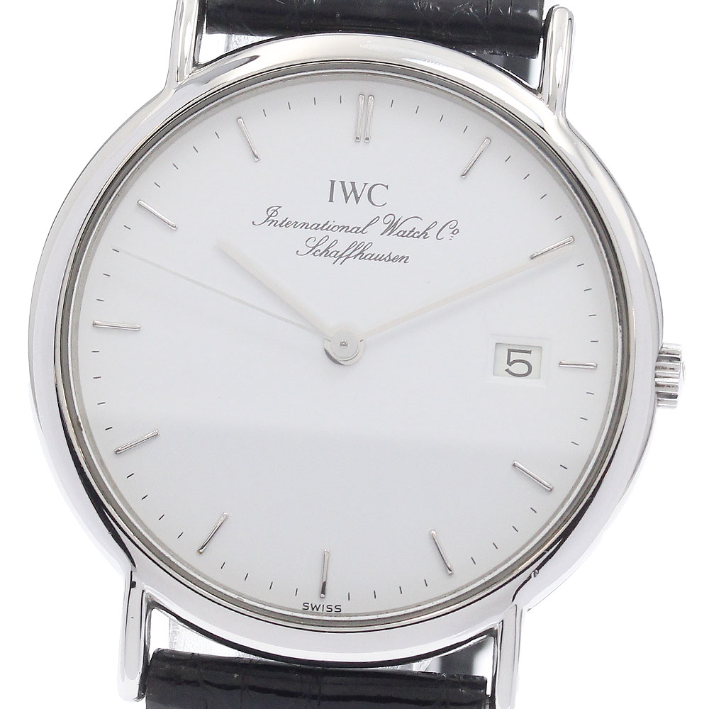 IWC IWC SCHAFFHAUSEN IW333106 ポートフィノ デイト クォーツ メンズ _938676【中古】
