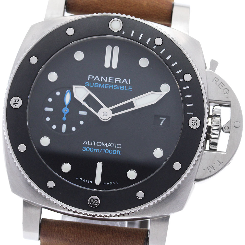 パネライ PANERAI PAM00683 サブマーシブル 42ｍｍ デイト 自動巻き メンズ 美品 _940121【中古】