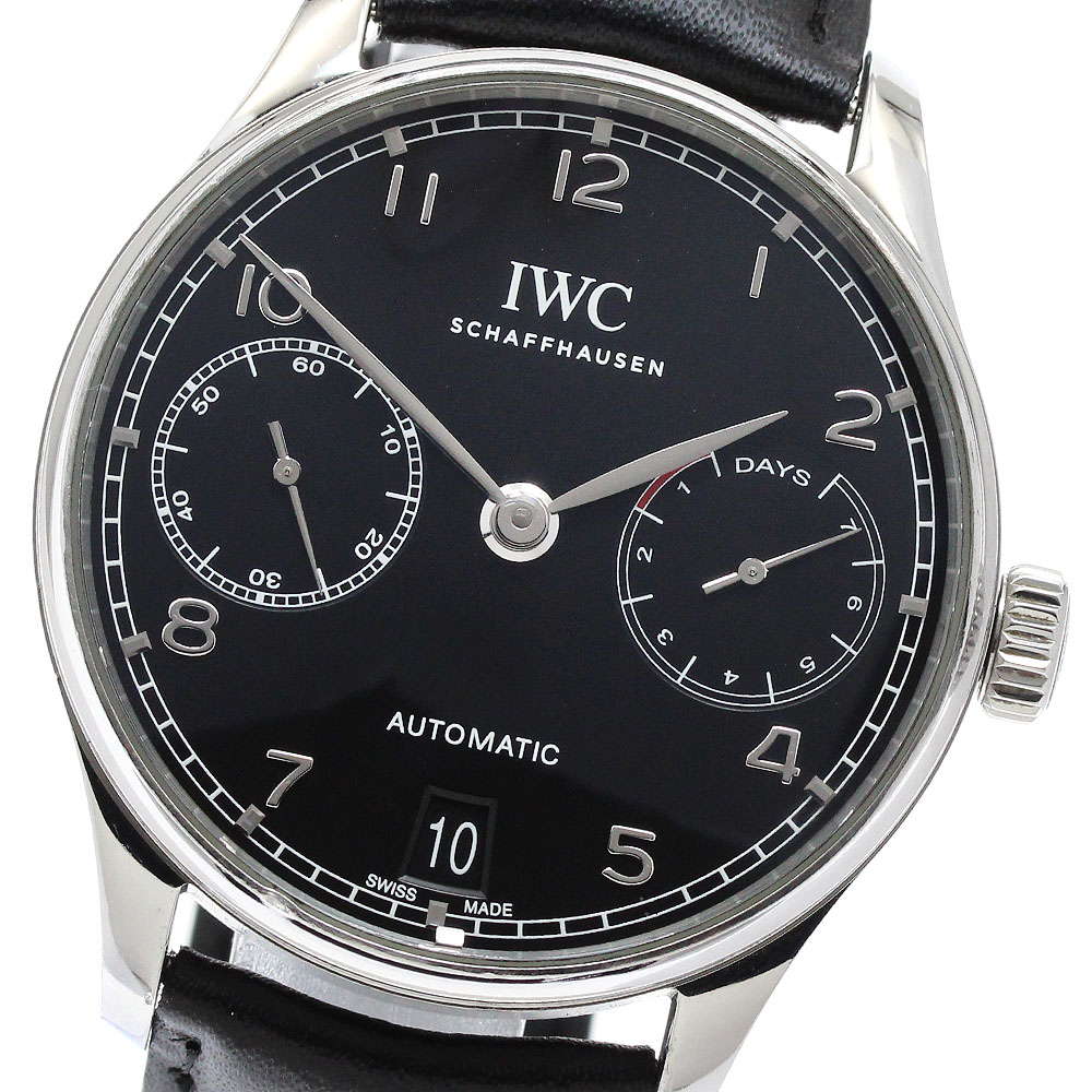 IWC IWC SCHAFFHAUSEN IW500703 ポルトギーゼ オートマティック 7デイズ デイト 自動巻き メンズ _939766【中古】