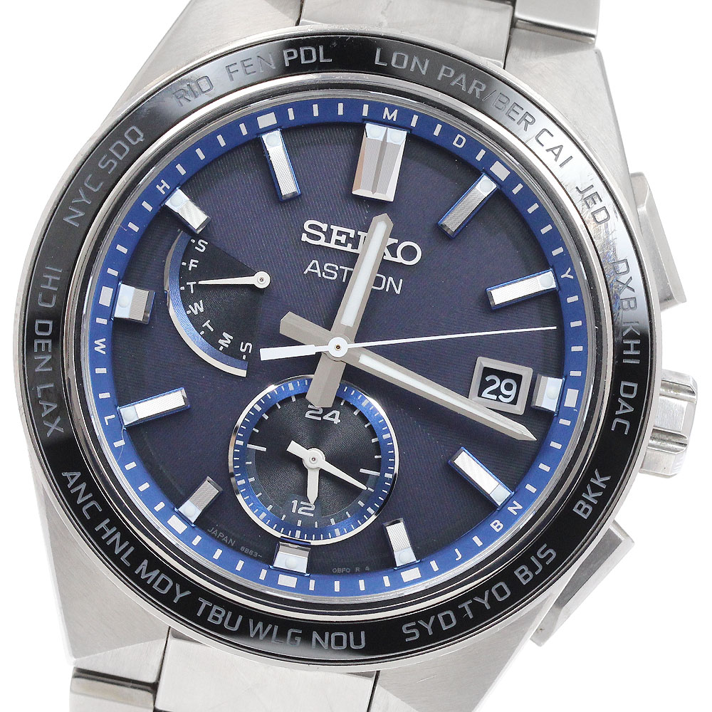 セイコー SEIKO SBXY051/8B63-0BD0 アストロン ネクスター ワールドタイム ソーラー電波 メンズ 内箱付き_939797【ev10】【中古】|CLOSER