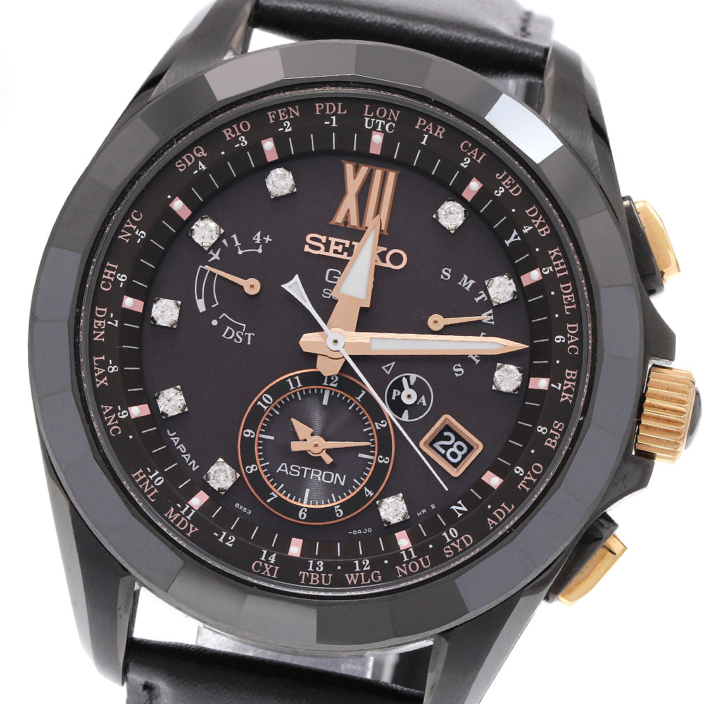 セイコー SEIKO SBXB083/8X53-0AP0-2 アストロン 1500本制限事項 ソーラー電磁波 メンズ 良品 御墨付き付き添い人_939362【中古】