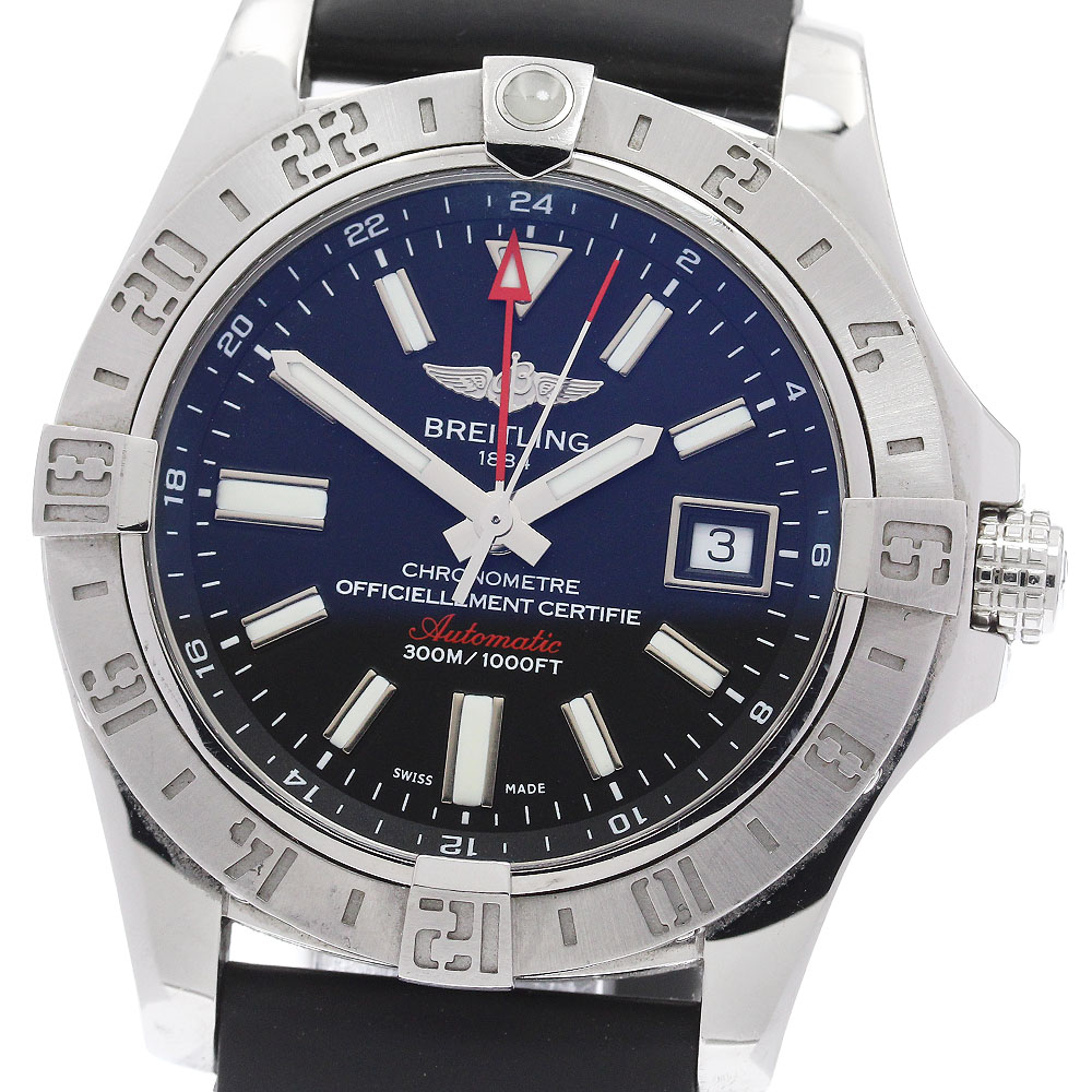 ブライト輪っか BREITLING A32390 アベンジャー2 GMT デイト 自動小銃一巻き メンズ 御墨付き付き添い人_940351【中古】