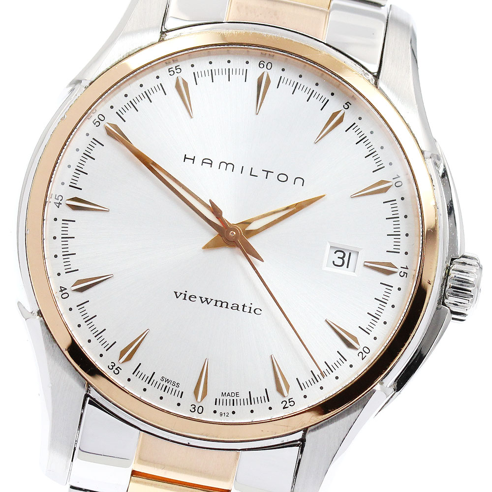ハミルトン HAMILTON H325250 ジャズマスター ビューマチック デイト 自動巻き メンズ _938553【ev10】【中古】｜CLOSER 53,341円