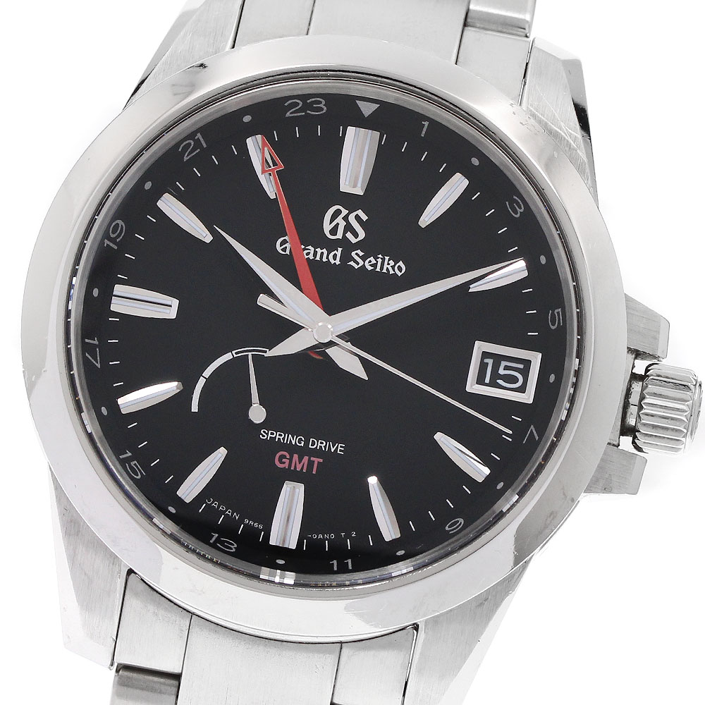 セイコー SEIKO SBGE213/9R66-0AE0 グランドセイコー ヘリテージコレクション GMT デイト スプリングドライブ メンズ 箱・保証書付_940026【中古】
