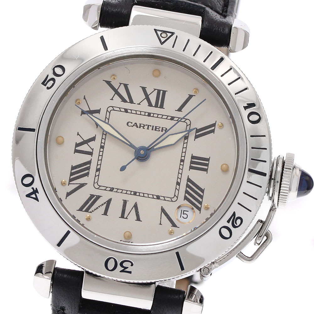 カルティエ CARTIER W3100255 パシャC デイト 自動小銃一巻き ボーイズ _935672【中古】