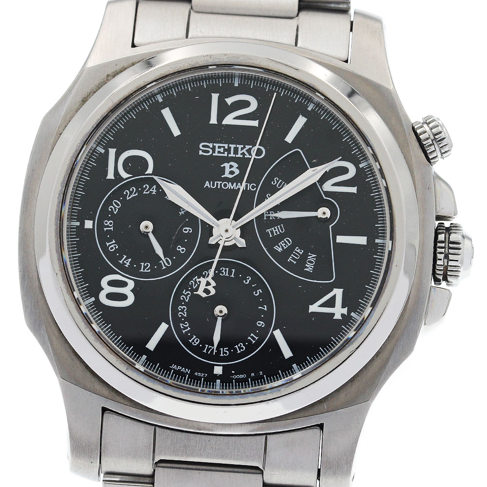 セイコー SEIKO SAGN007/4S27-00B0 ブライツ レトログラード 自動小銃一巻き メンズ _938801【中古】 腕時計-メンズ腕時計