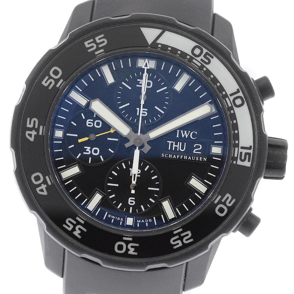 IWC IWC SCHAFFHAUSEN IW376705 アクアタイマー ガラパゴス アイランド デイデイト クロノグラフ 自動巻き メンズ _939710【中古】