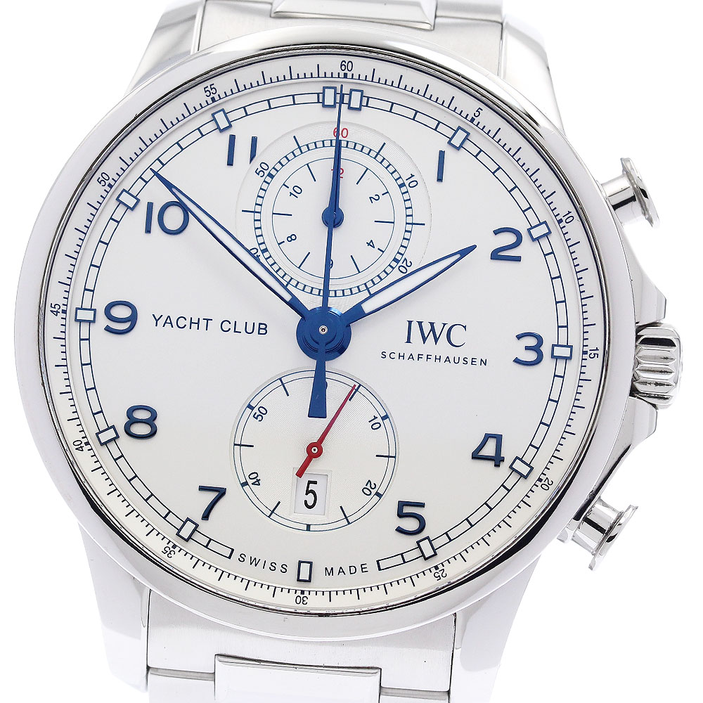 IWC IWC SCHAFFHAUSEN IW390702 ポルトギーゼ ヨットクラブ クロノグラフ 自動巻き メンズ 保証書付き_932680【中古】