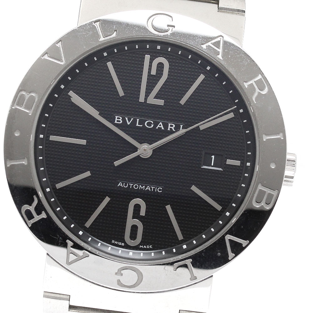 ブル小峡谷 BVLGARI BB42SS ブルガリブルガリ デイト 自動小銃一巻き メンズ _941901【中古】