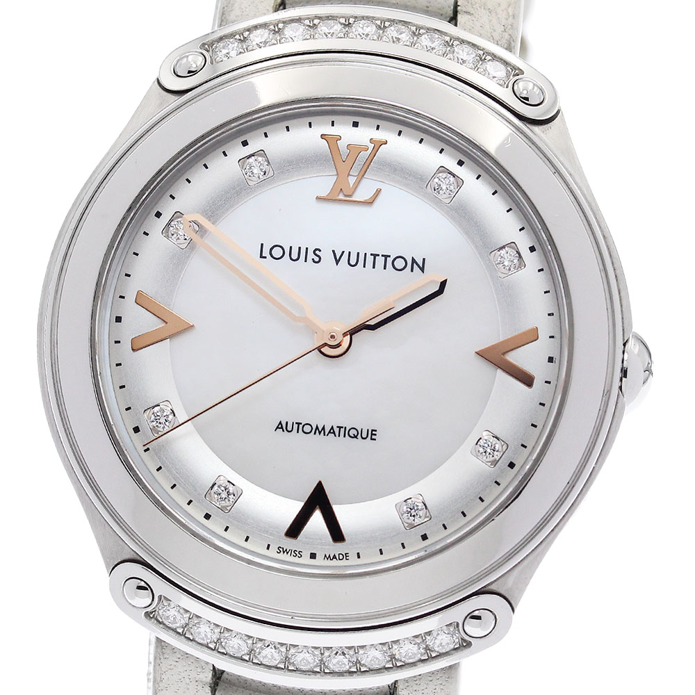 ルイ・ヴィトン LOUIS VUITTON Q6G30 フィフティファイブ 8Pダイヤ 自動巻き レディース 保証書付き_938246【中古】